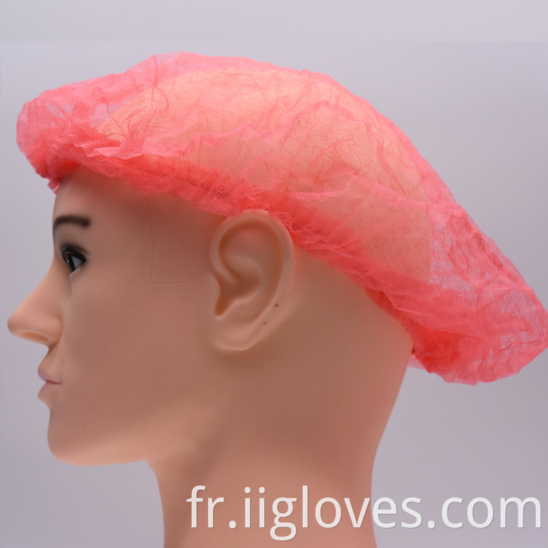 Infirmière chirurgicale bouffant bouffant non tissé capuchon de poil de poil de poil de poil de tête nette couverture de foule